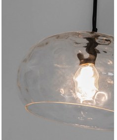 Fekete függőlámpa üveg búrával ø 40 cm Balma – Kave Home