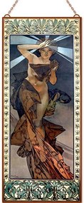 Alfons Mucha - Étoile du Matin üvegkép, falikép
