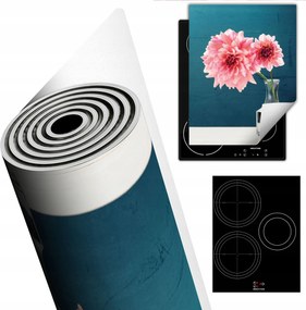 Tűzhelyvédő Szőnyeg Asztali Dekoráció 40x52 kék virágok