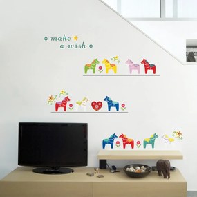 Fanastick Small Colorful Horses öntapadós matrica
