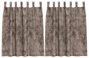Bársony függönyök 2 db Gombfüggönyök Kávézó 140x140 cm