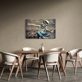 Kép - Fiatal pilóta (90x60 cm)