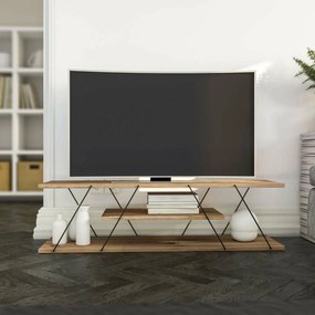 Canaz Black and Walnut TV-asztal