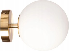 Fali lámpa Milano gold szimpla tejgömb EW1in1 arany