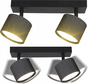 Mennyezeti Lámpa Led fali spot mozgatható 2x GX53 lámpatest fekete