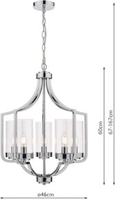 Laura Ashley Joseph 3732578-Q Csillár 5x40W/E14 IP20