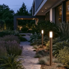 BRILAGI - LED kültéri lámpa ELIA 1xE27/7W/230V 4000K IP44 100 cm króm