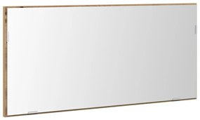 Fürdőszoba tükör szekrény LED világítással Mestergerenda tölgy 80x37 cm