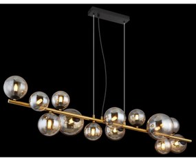 Globo 56135-13H - LED csillár kábeles felfüggesztéssel RIHA 13xG9/3,5W/230V sárgaréz