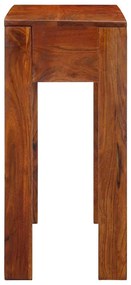 konzolasztal 80x35x75 cm tömör fa akácfa