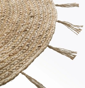 COZY LUREX kerek juta szőnyeg 80 cm