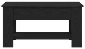 Fekete Tölgy Kávézóasztal - 101x49x52 cm Műanyagból készült