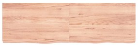 világosbarna kezelt tömör tölgyfa asztallap 160x50x(2-6) cm