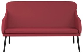 bordó műbőr pad 110 x 76 x 80 cm