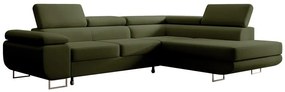 Sarokkanapé Stiletto (J) (zöld + ezüst). Akció -15%. 1099713