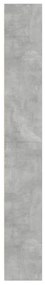 betonszürke szerelt fa könyvespolc 60 x 24 x 176 cm