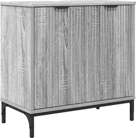 vidaXL Fürdőszobai mosdószekrény Szürke Sonoma 60,5 x 33,5 x 61 cm