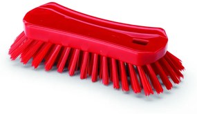 Igeax élelmiszeripari ergonómikus kézi súroló kefe piros 0,5mm közepes sörtével