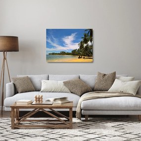 Kép a strandról (üvegen) (70x50 cm)
