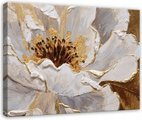 Vászonkép Virágok Absztrakt Arany Glamour A Nappali Hálószobájába 120x80