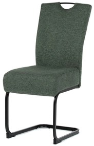 Scaun cu picior tip sanie cu șezut flexibil Verde. DCL-E2008