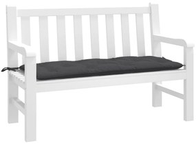 melange antracitszürke szövet kerti padpárna 120 x 50 x 7 cm