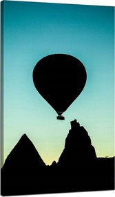 Vászonkép Canvas Natura Repülés hőlégballonnal napfelkeltekor 70x120