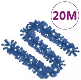 kék karácsonyi füzér LED-es izzókkal 20 m