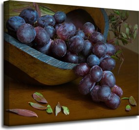 Vászonkép Konyha Vörös szőlő 50x40