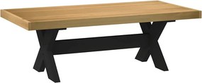vidaXL dohányzóasztal NOAIN X alakú lábak 120x60x40cm tömör fa fenyőfa