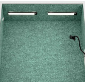 Sally 1150mm  korpus Biały - siedzisko Zielony