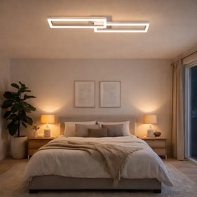 Telefunken 316108TF - LED RGBW, dimmelhető mennyezeti lámpa FRAME, LED/40W/230V, króm