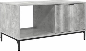 vidaXL Dohányzóasztal fiókkal Beton Szürke 90 x 49 x 46 cm Faanyag