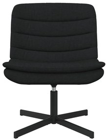 Forgószék Fekete Poliészter Standard Forgó Fekete forgószék
