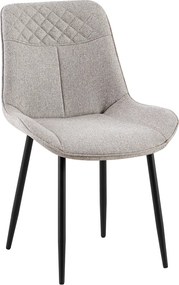 Étkezőszék, bézs/fekete, ALIA