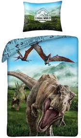 Jurassic World 2 részes Ágynemű-garnitúra 140x200+70x90 cm