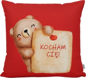 Valentin napi Ajándék Neki Feleség Lány Párna Macival Szeretlek