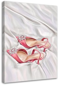 Gario Vászonkép Egy pár rózsaszín cipo Méret: 40 x 60 cm