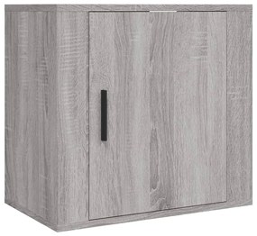 2 db szürke sonoma falra szerelhető éjjeliszekrény 50x30x47 cm