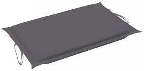 antracitszürke oxford szövet napozóágy párna 186 x 58 x 3 cm