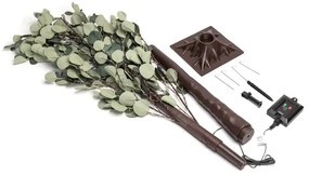 Aigostar - LED napelemes dekoráció 210 LED/3,5m IP65 meleg fehér eukaliptusz