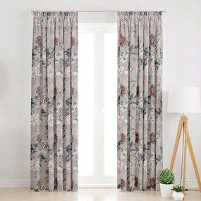 Szalagfüggöny Színes Virágok 145x200