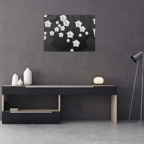 Kép - virágok az ágakon (70x50 cm)
