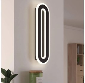 Eglo 901242 - LED fali lámpa MACCHIONI LED/12W/230V 4000K fekete