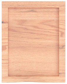 világosbarna kezelt tömör tölgyfa fali polc 40x50x(2-4) cm