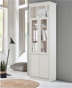 Fehér borovi fenyő tálalószekrény 74x223 cm Anita – Støraa