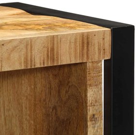 Fürdőszoba bútor szett tárolóval 3 pcs Barna Tömör Mangófát