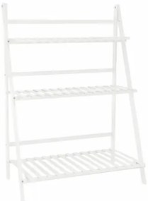 Nepel Type 1 bambusz virágállvány fehér , 70 x 40x 96 cm