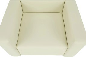 Fotel, textilbőr bézs, HOMKER