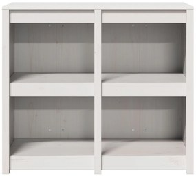 Kültéri Konyhai Szekrény Fehér 106x55x92 cm Tömör Fenyőfa